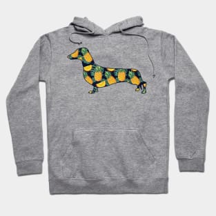 Pineapple Hawaiian Dachshund Hoodie